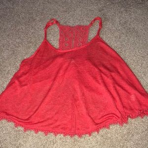 crop top/ bathing suit cover up